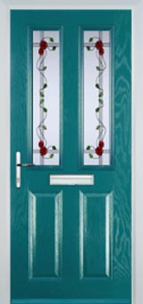 Enfield Mayflower composite door in Turquoise