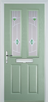 Enfield Murano composite door in Chartwell Green