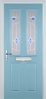 Enfield Murano composite door in Duck Egg Blue