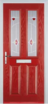 Enfield Murano composite door in Red