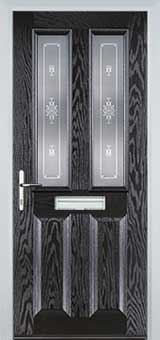 Enfield composite door in Black-Brown