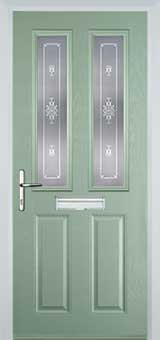 Enfield Stippolyte composite door in Chartwell Green