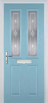 Enfield composite door in Duck Egg Blue