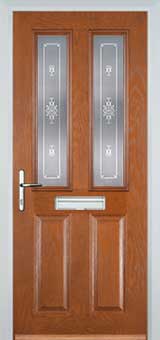 Enfield Stippolyte composite door in Oak