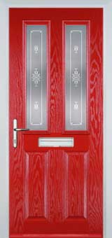 Enfield composite door in Poppy Red