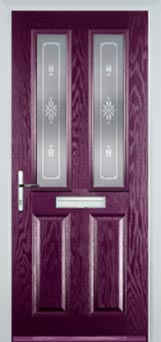 Enfield Stippolyte composite door in Purple