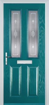 Enfield Stippolyte composite door in Turquoise