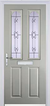 Hampstead Cotswold composite door in Agate Grey