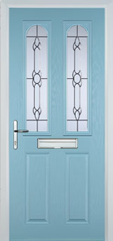 Hampstead composite door in Duck Egg Blue