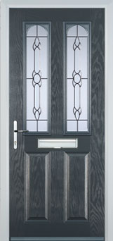 Hampstead composite door in Anthracite Grey
