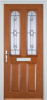 Hampstead Cotswold composite door in Oak
