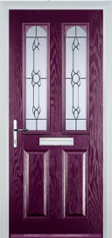 Hampstead composite door in Purple Violet
