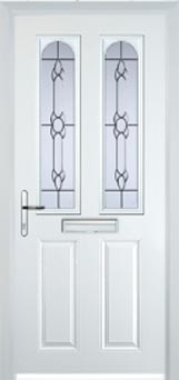 Hampstead Cotswold composite door in White