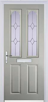 Hampstead Charcoal Sticks composite door in Agate Grey