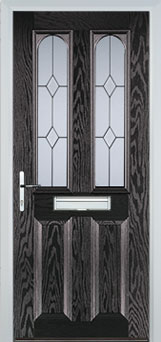 Hampstead Charcoal Sticks composite door in Black-Brown