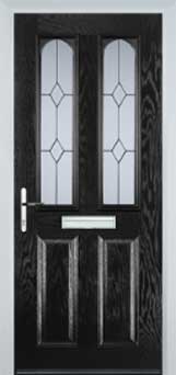 Hampstead Charcoal Sticks composite door in Black