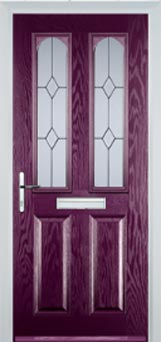 Hampstead Charcoal Sticks composite door in Purple Violet