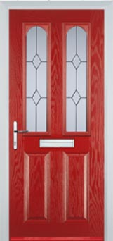 Hampstead Charcoal Sticks composite door in Red