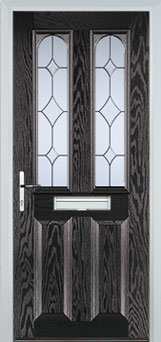 Hampstead Contora composite door in Black-Brown