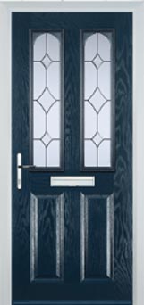 Hampstead Contora composite door in Dark Blue