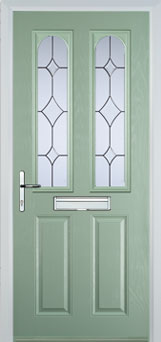 Hampstead Contora composite door in Chartwell Green