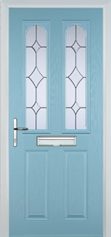 Hampstead Contora composite door in Duck Egg Blue