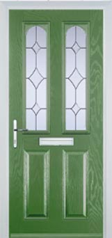 Hampstead Contora composite door in Fern Green