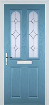 Hampstead Contora composite door in Pastel Blue