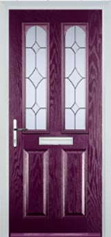 Hampstead Contora composite door in Purple Violet