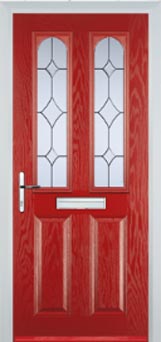 Hampstead Contora composite door in Red