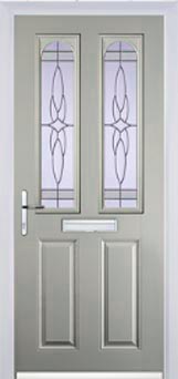 Hampstead Chantilly composite door in Agate Grey