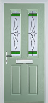 Hampstead Chantilly composite door in Chartwell Green