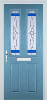 Hampstead Chantilly composite door in Pastel Blue