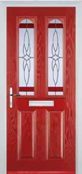 Hampstead Chantilly composite door in Red