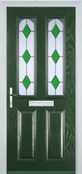 Hampstead Digital composite door in Green