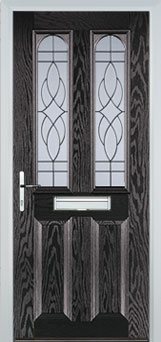 Hampstead Everglade composite door in Black-Brown