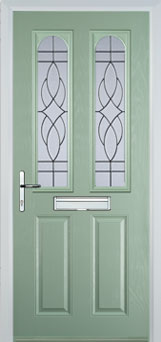 Hampstead Everglade composite door in Chartwell Green