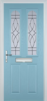 Hampstead Everglade composite door in Duck Egg Blue
