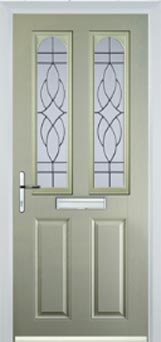Hampstead Everglade composite door in Pebble Grey