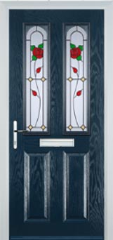 Hampstead Pelerine composite door in Dark Blue