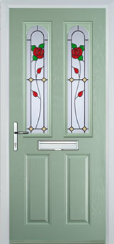 Hampstead Pelerine composite door in Chartwell Green