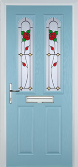 Hampstead Pelerine composite door in Duck Egg Blue