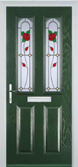 Hampstead Pelerine composite door in Green