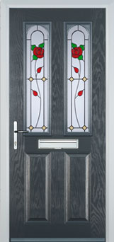 Hampstead Pelerine composite door in Anthracite Grey