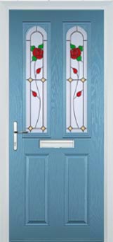 Hampstead Pelerine composite door in Pastel Blue
