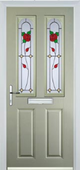 Hampstead Pelerine composite door in Pebble Grey