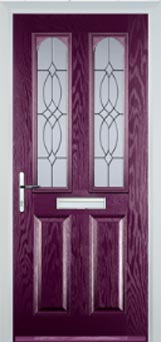 Hampstead Florielle composite door in Purple Violet