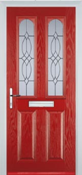 Hampstead Florielle composite door in Red