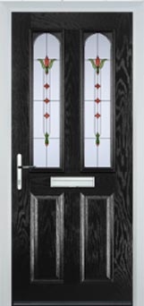 Hampstead Autumn Falls composite door in Black