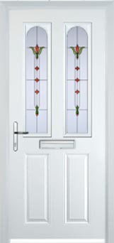 Hampstead Autumn Falls composite door in White